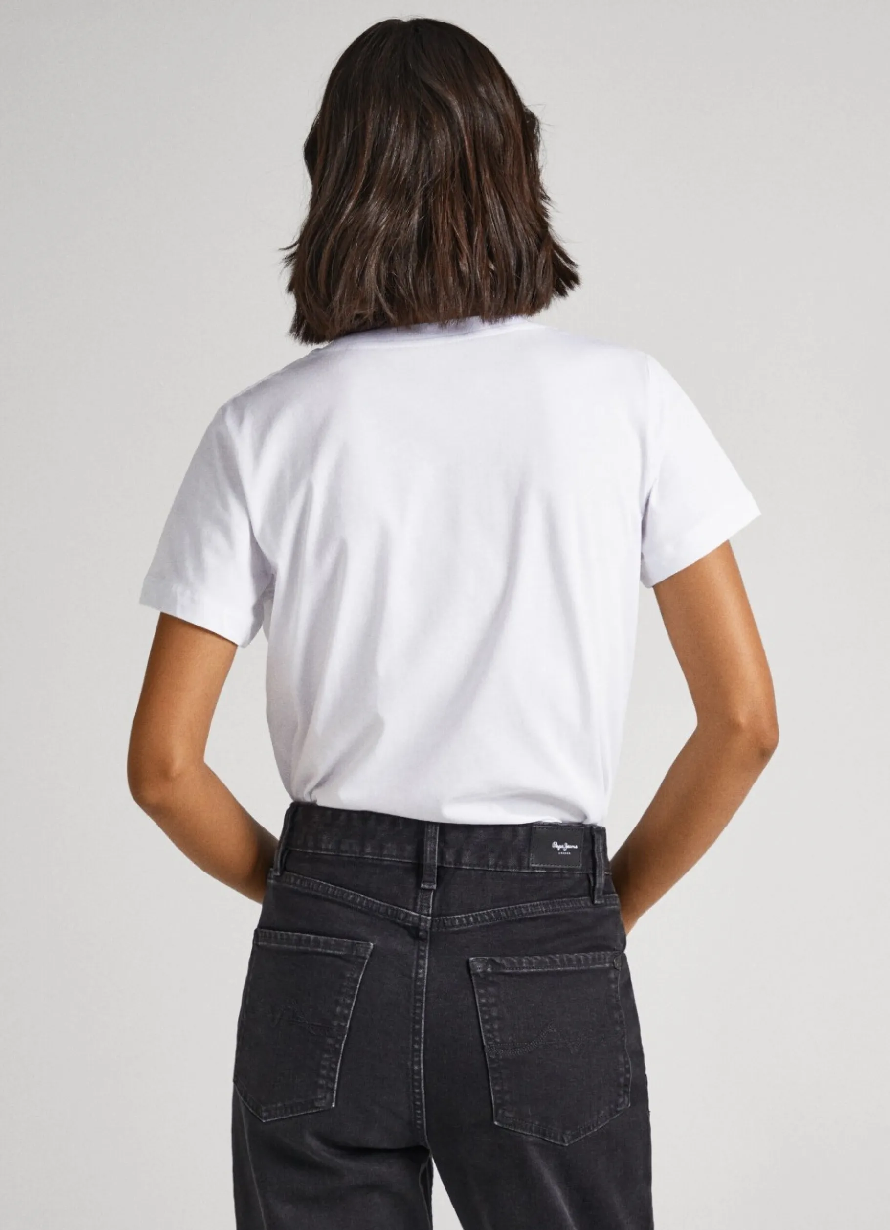 Women Pepe Jeans Strass Logo T-Shirt