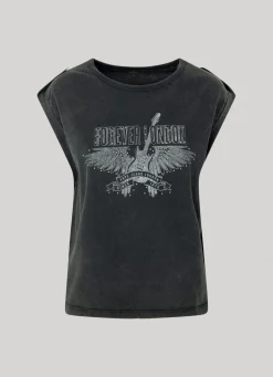 Women Pepe Jeans Strass Logo T-Shirt
