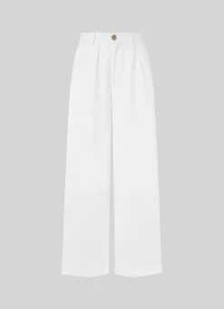 Women Pepe Jeans Stretch Twill Palazzo Trousers