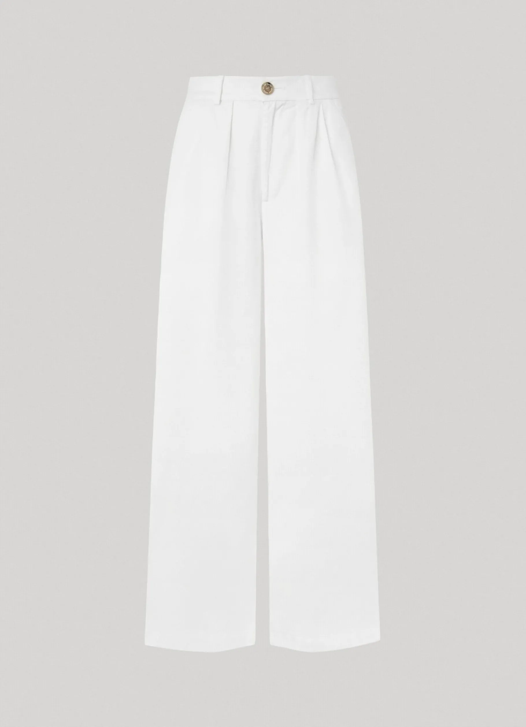 Women Pepe Jeans Stretch Twill Palazzo Trousers