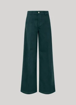 Women Pepe Jeans Stretch Twill Palazzo Trousers
