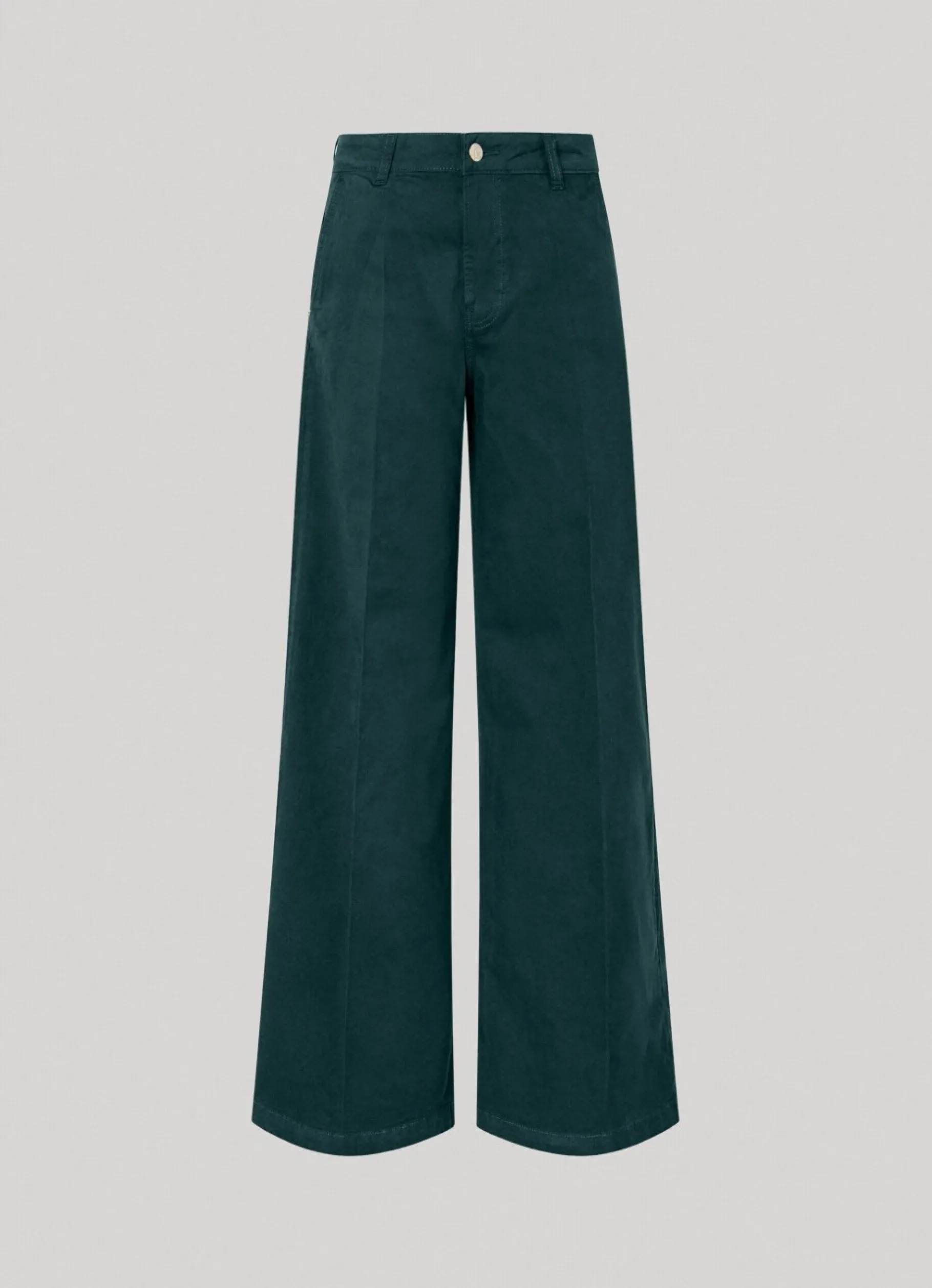 Women Pepe Jeans Stretch Twill Palazzo Trousers