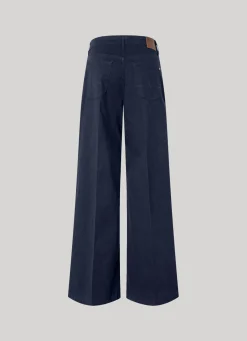 Women Pepe Jeans Stretch Twill Palazzo Trousers