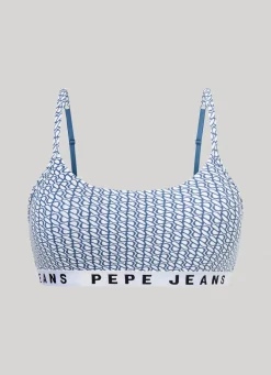 Women Pepe Jeans String Bralette With Logo