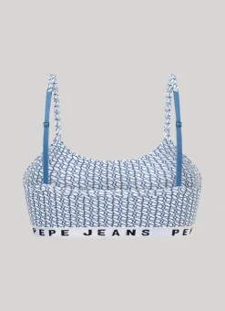 Women Pepe Jeans String Bralette With Logo