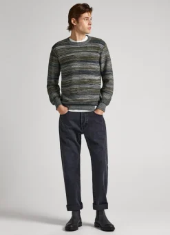 Men Pepe Jeans Stripe Print Knit