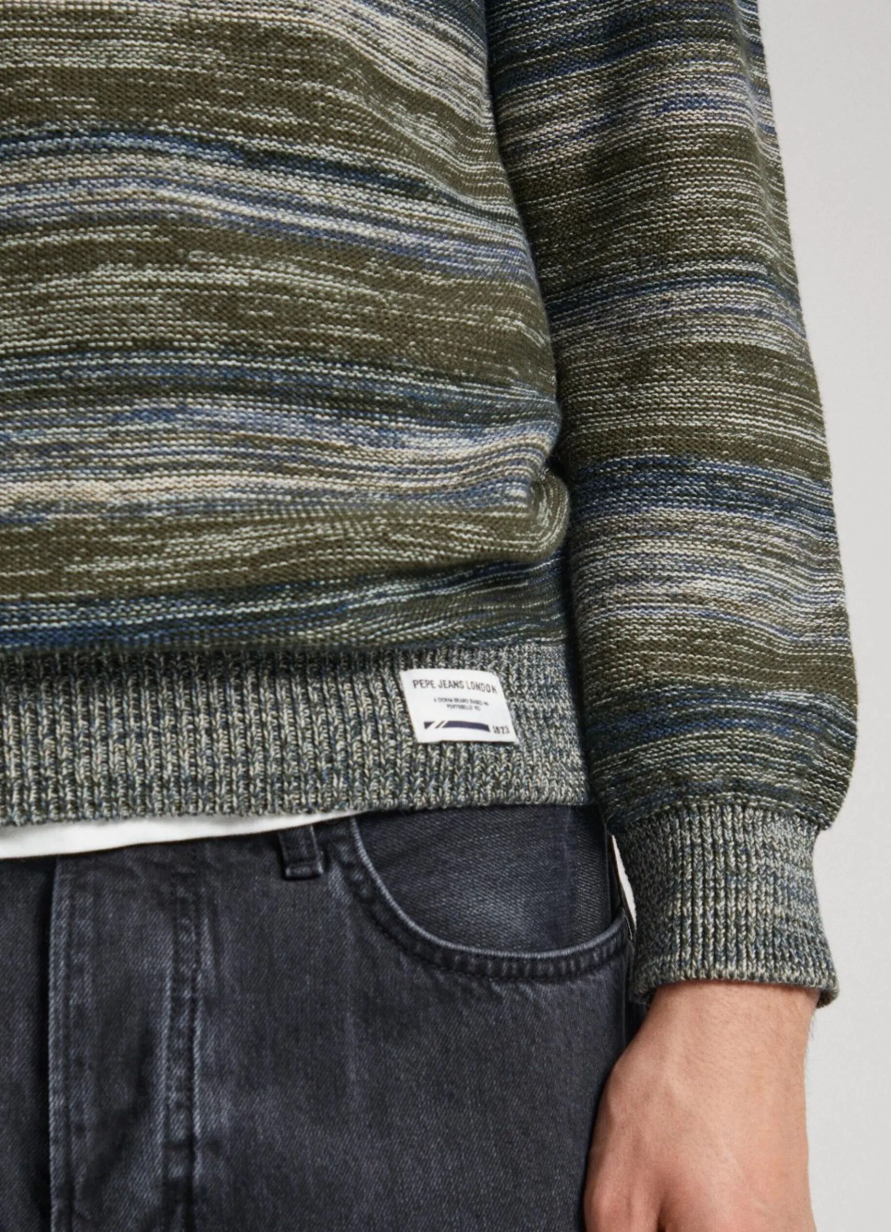 Men Pepe Jeans Stripe Print Knit