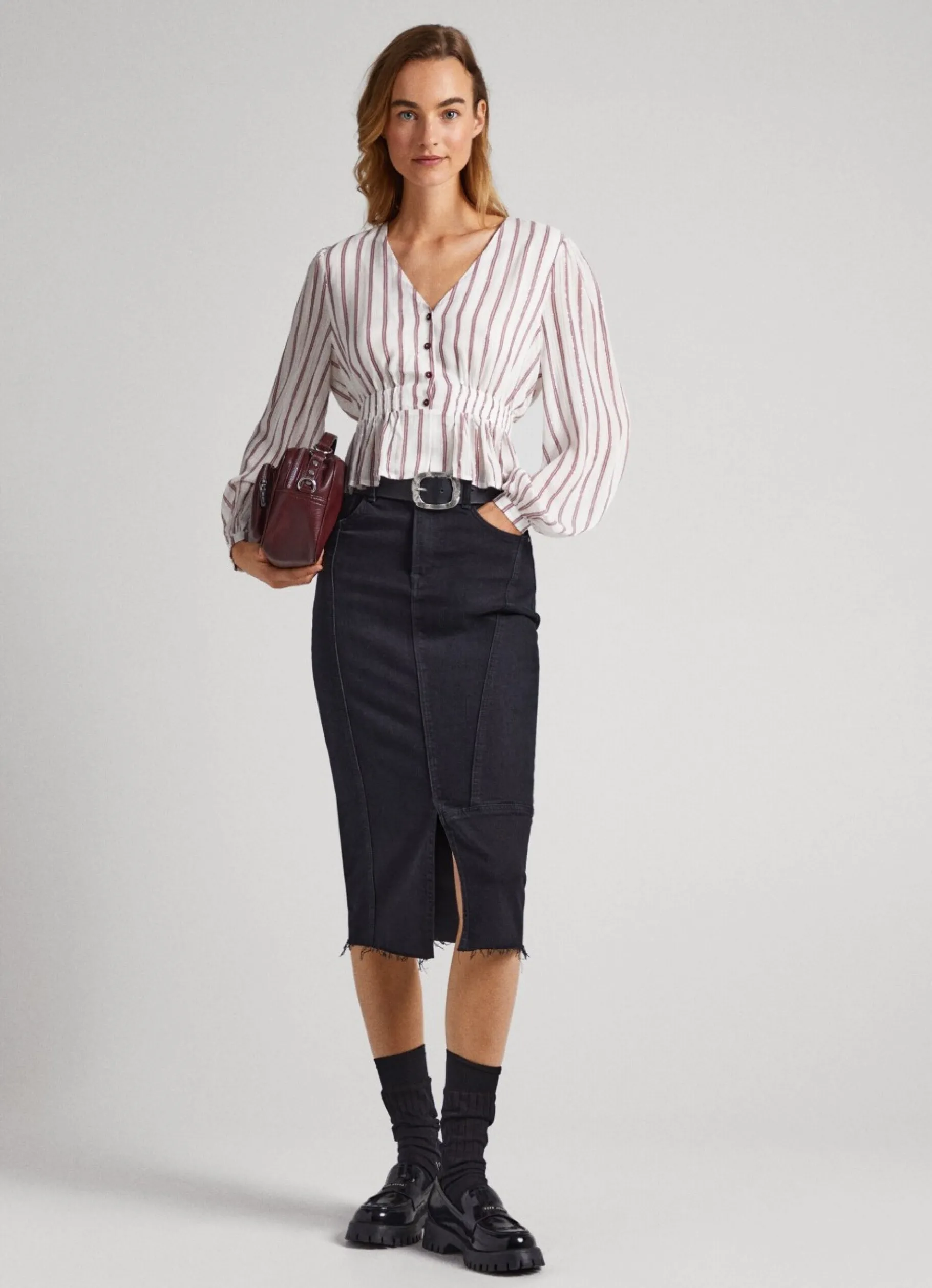Women Pepe Jeans Stripe Print Top