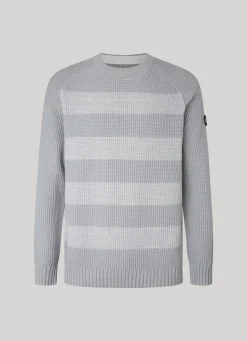 Men Pepe Jeans Striped Cotton Sweatshirt
