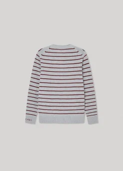 Boy Pepe Jeans Striped Cotton Sweatshirt