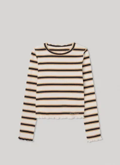 Girl Pepe Jeans Striped Long Sleeve T-Shirt