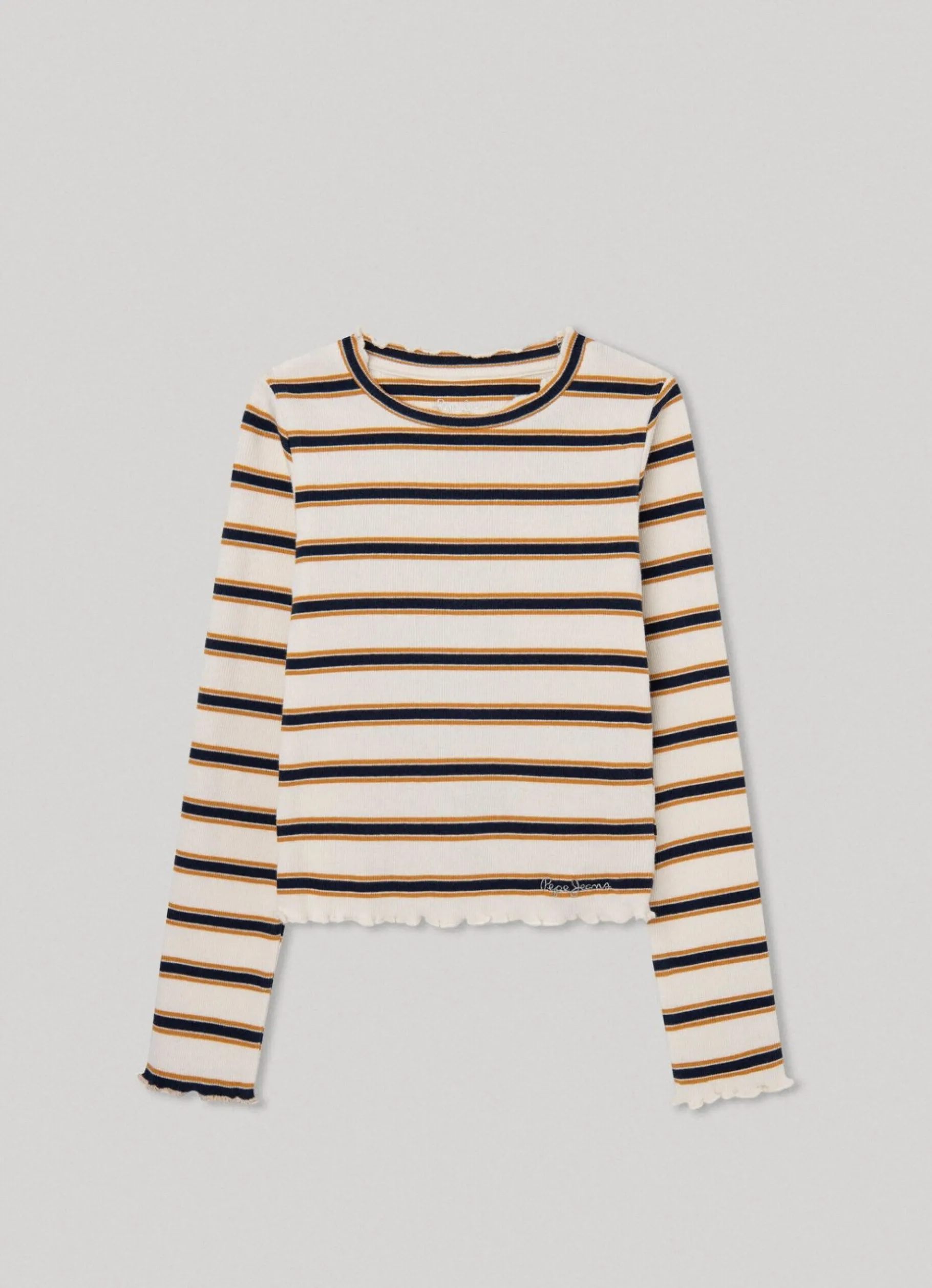 Girl Pepe Jeans Striped Long Sleeve T-Shirt