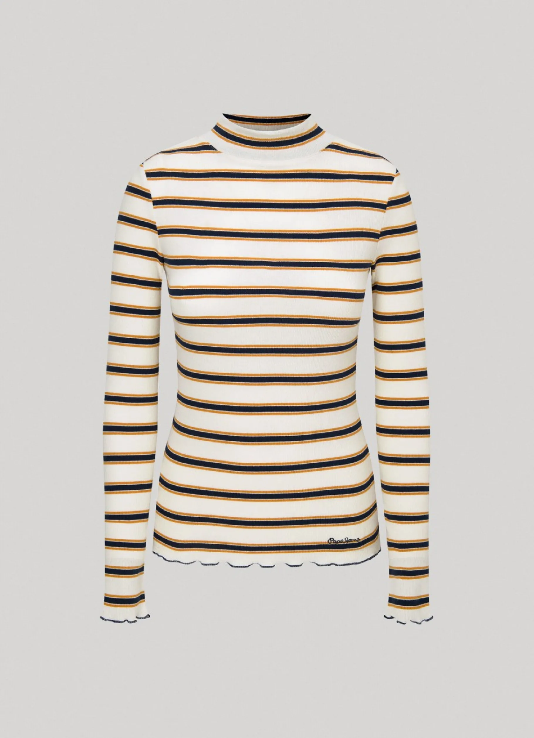 Women Pepe Jeans Striped Long Sleeve T-Shirt