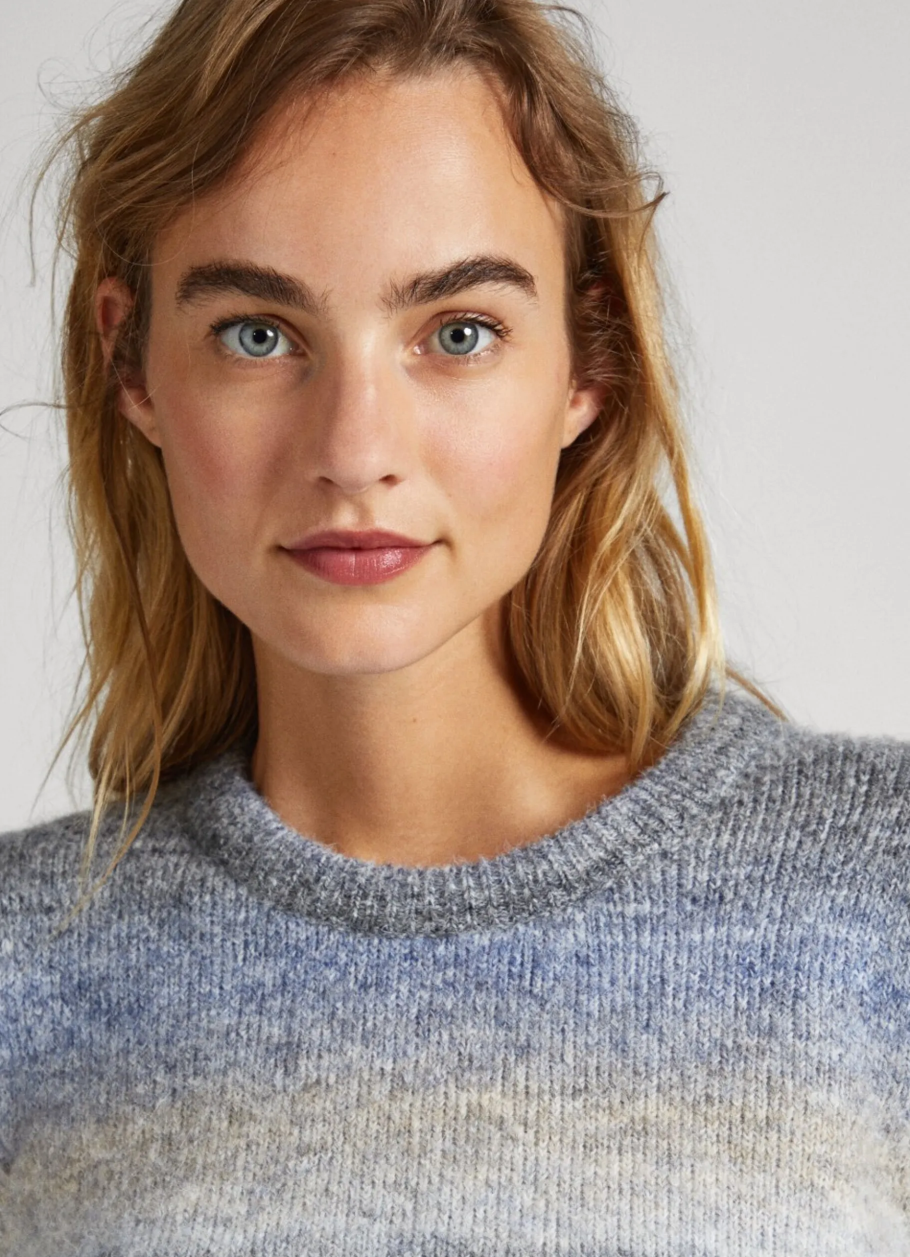 Women Pepe Jeans Striped Melange Knit