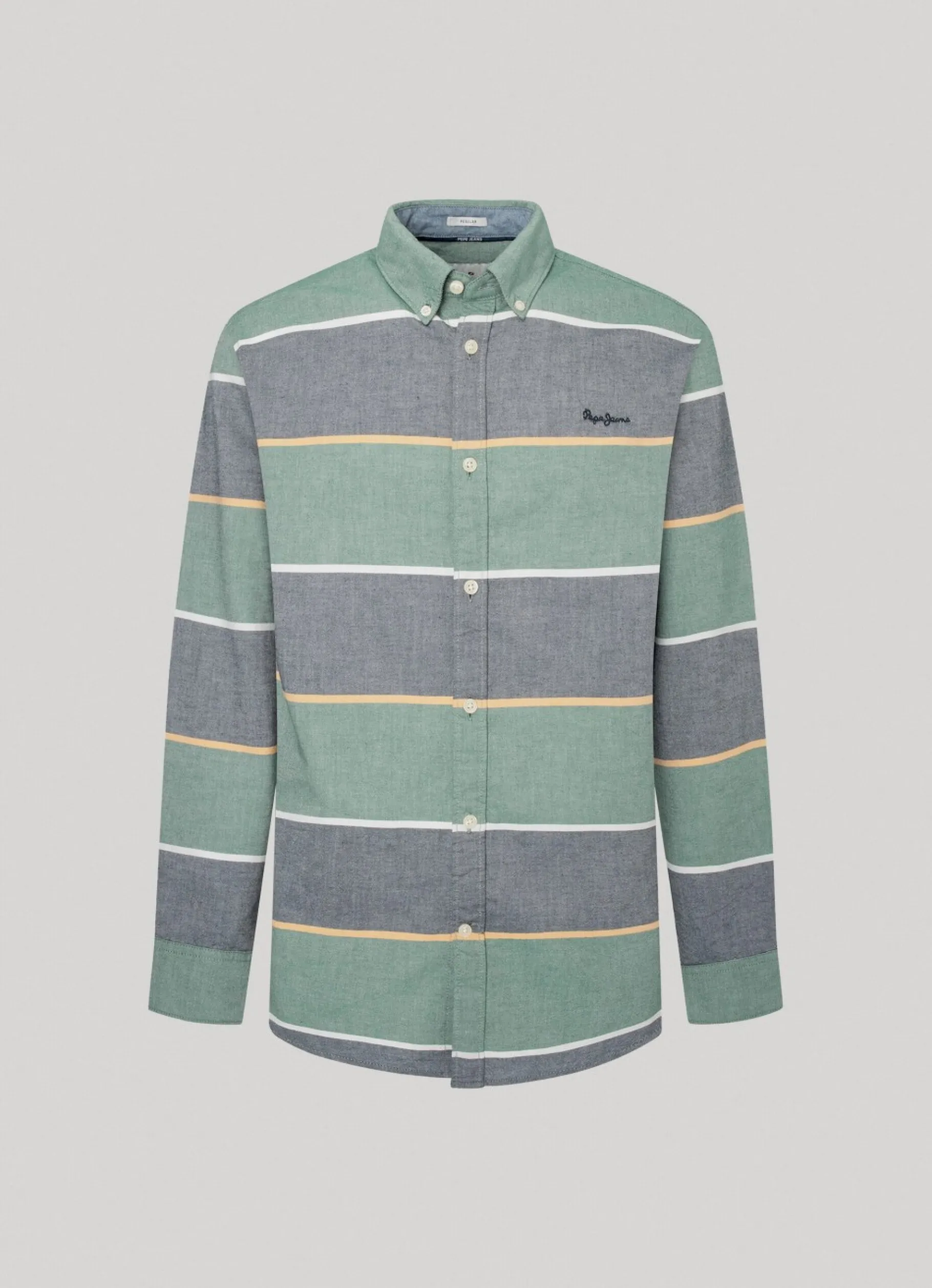 Men Pepe Jeans Striped Oxford Shirt