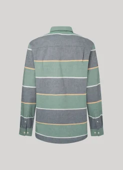 Men Pepe Jeans Striped Oxford Shirt