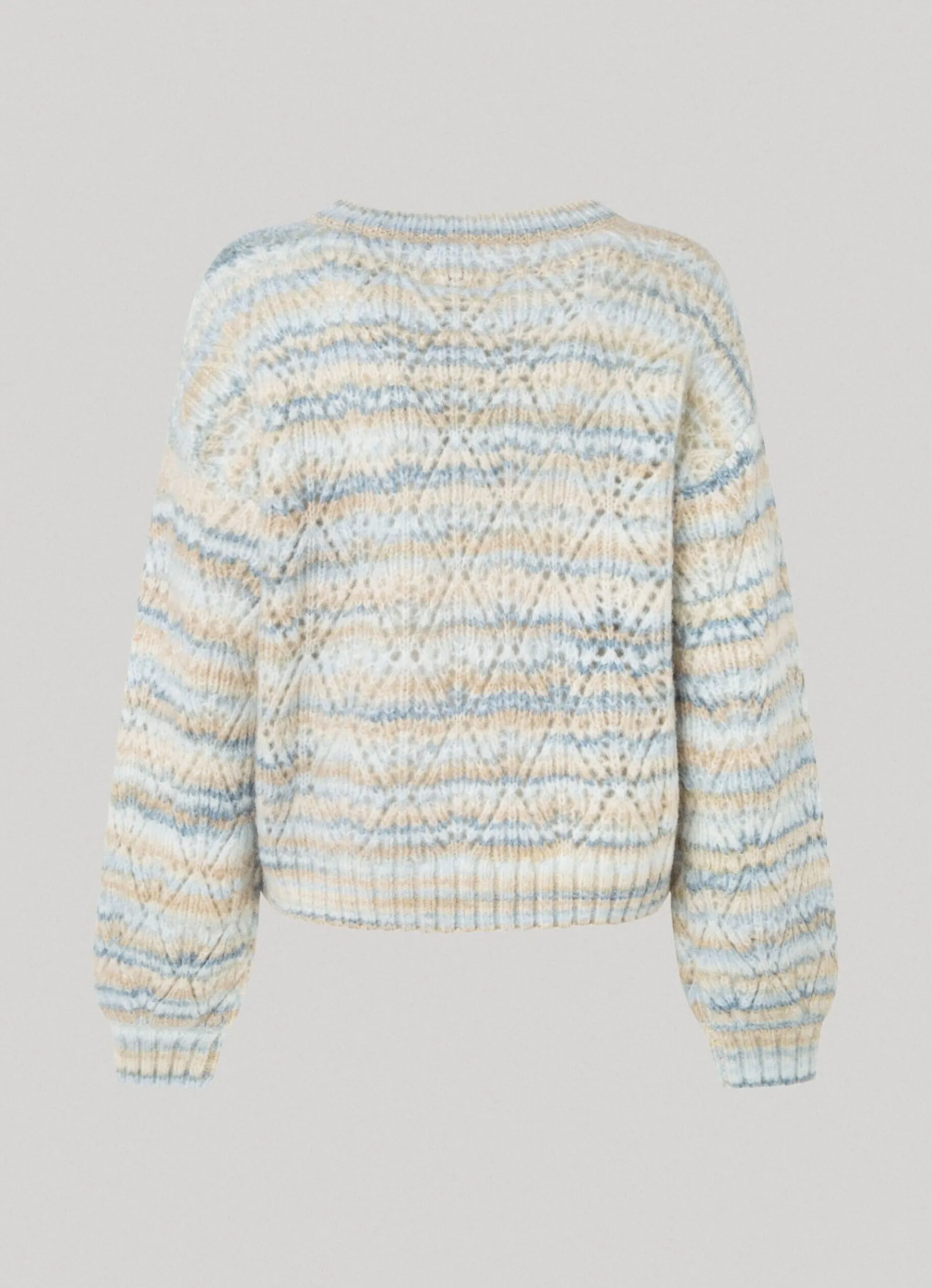 Women Pepe Jeans Striped Perkins Collar Knit