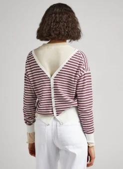 Women Pepe Jeans Striped Pima Cotton Jumper