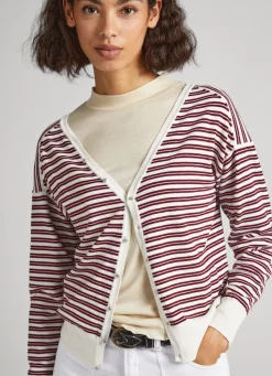 Women Pepe Jeans Striped Pima Cotton Jumper