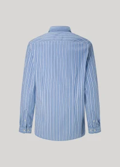 Men Pepe Jeans Striped Poplin Shirt