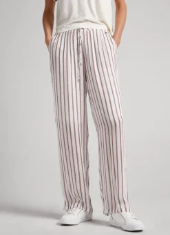 Women Pepe Jeans Striped Pyjama Trousers