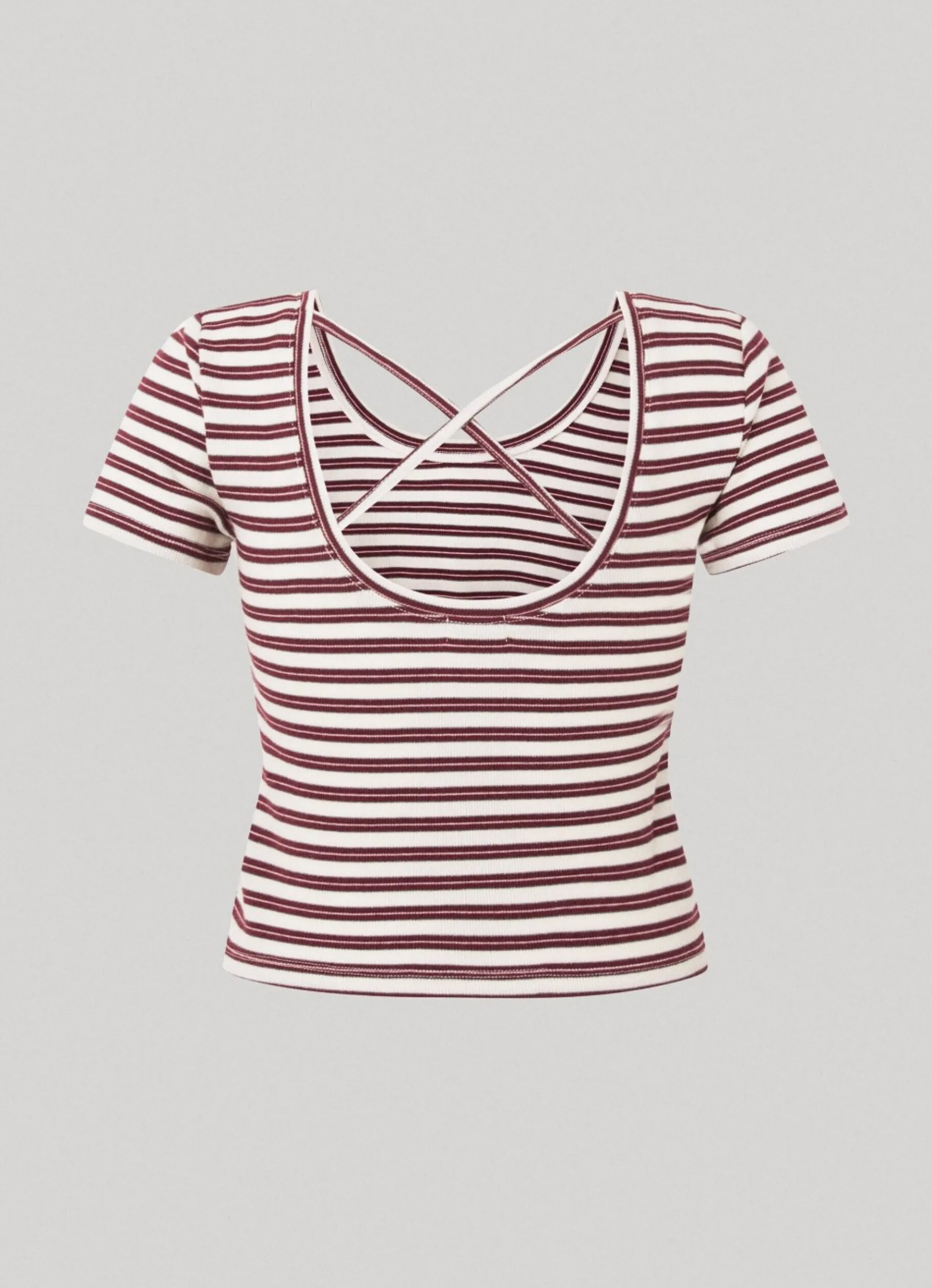 Women Pepe Jeans Striped Rib T-Shirt