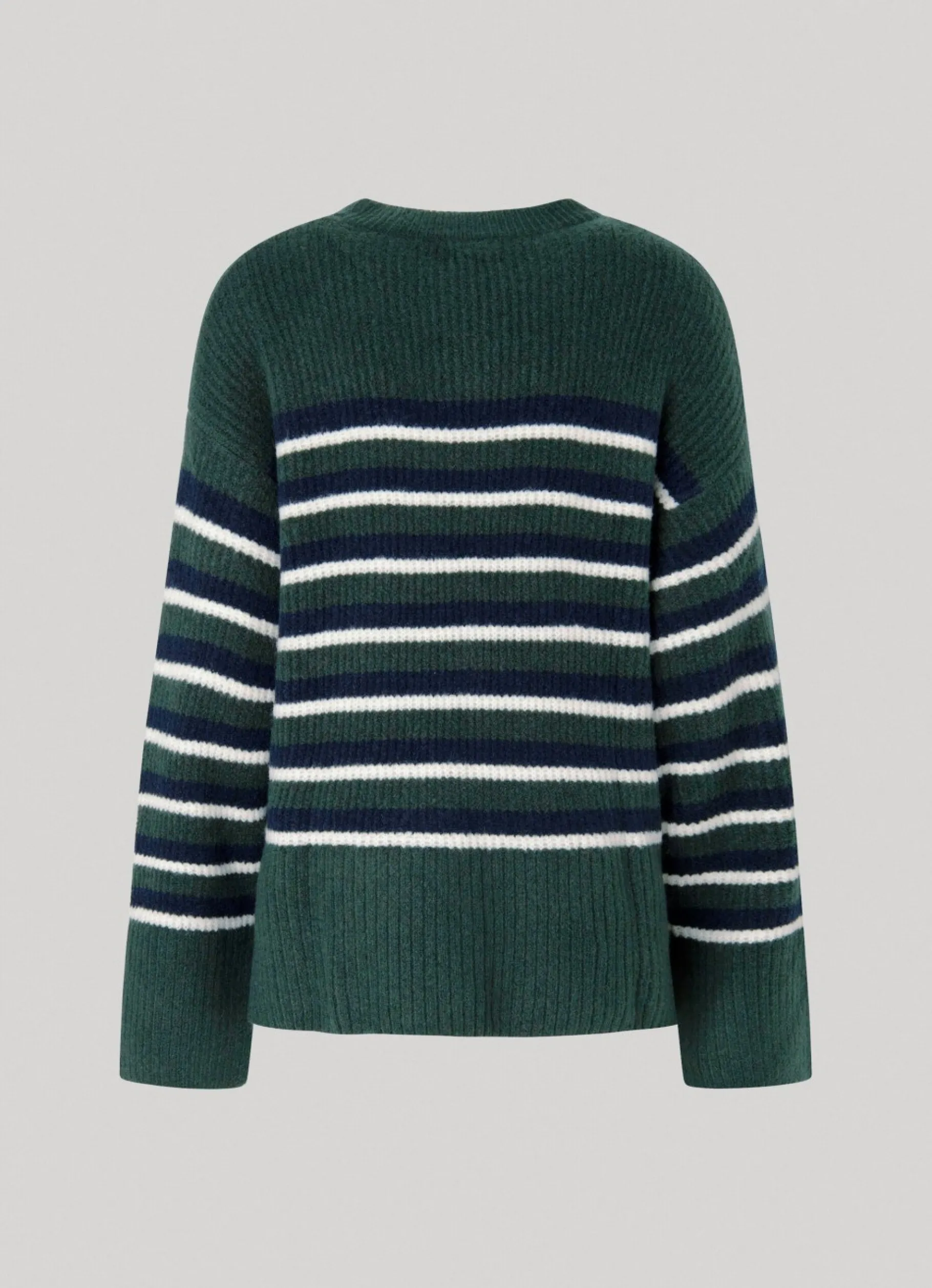 Women Pepe Jeans Striped Round Neck Knit