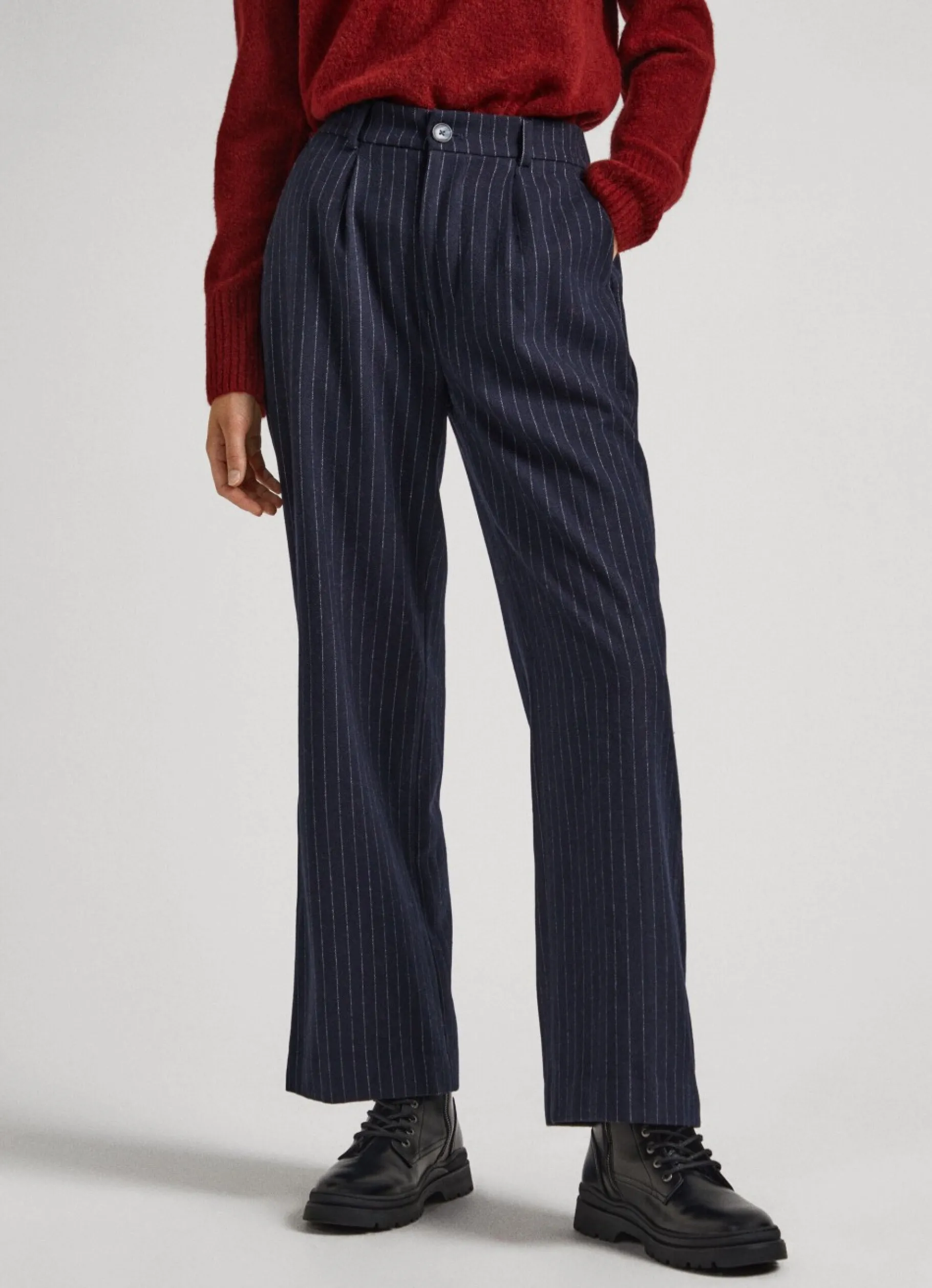 Women Pepe Jeans Striped Trousers