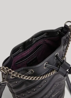 Women Pepe Jeans Studded Bucket Bag