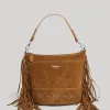 Women Pepe Jeans Suede Handbag