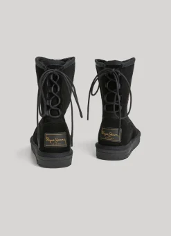 Women Pepe Jeans Suede Mid-Calf Boots