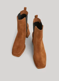Women Pepe Jeans Suede Platform Ankle Boots