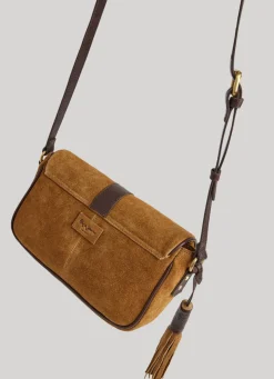 Women Pepe Jeans Suede Shoulder Bag