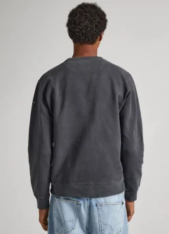Men Pepe Jeans Sustainable Cotton Logo Sweatshirt