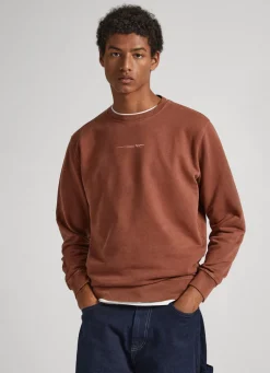 Men Pepe Jeans Sustainable Cotton Logo Sweatshirt