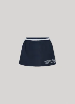 Girl Pepe Jeans Sweat Skirt W/ Elastic Waist