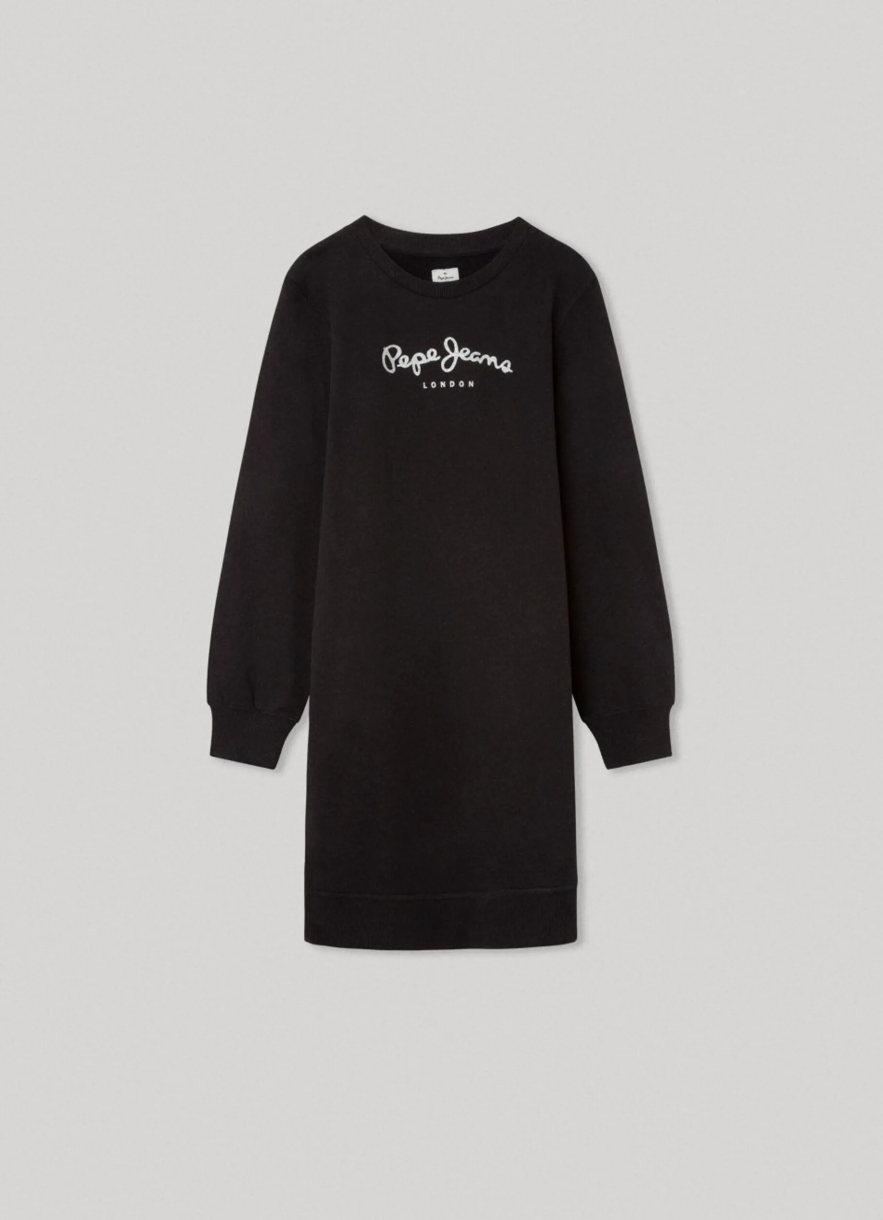 Girl Pepe Jeans Sweatshirt Dress W/ Printed Logo