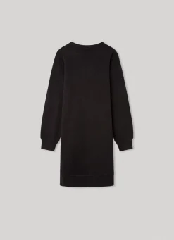 Girl Pepe Jeans Sweatshirt Dress W/ Printed Logo