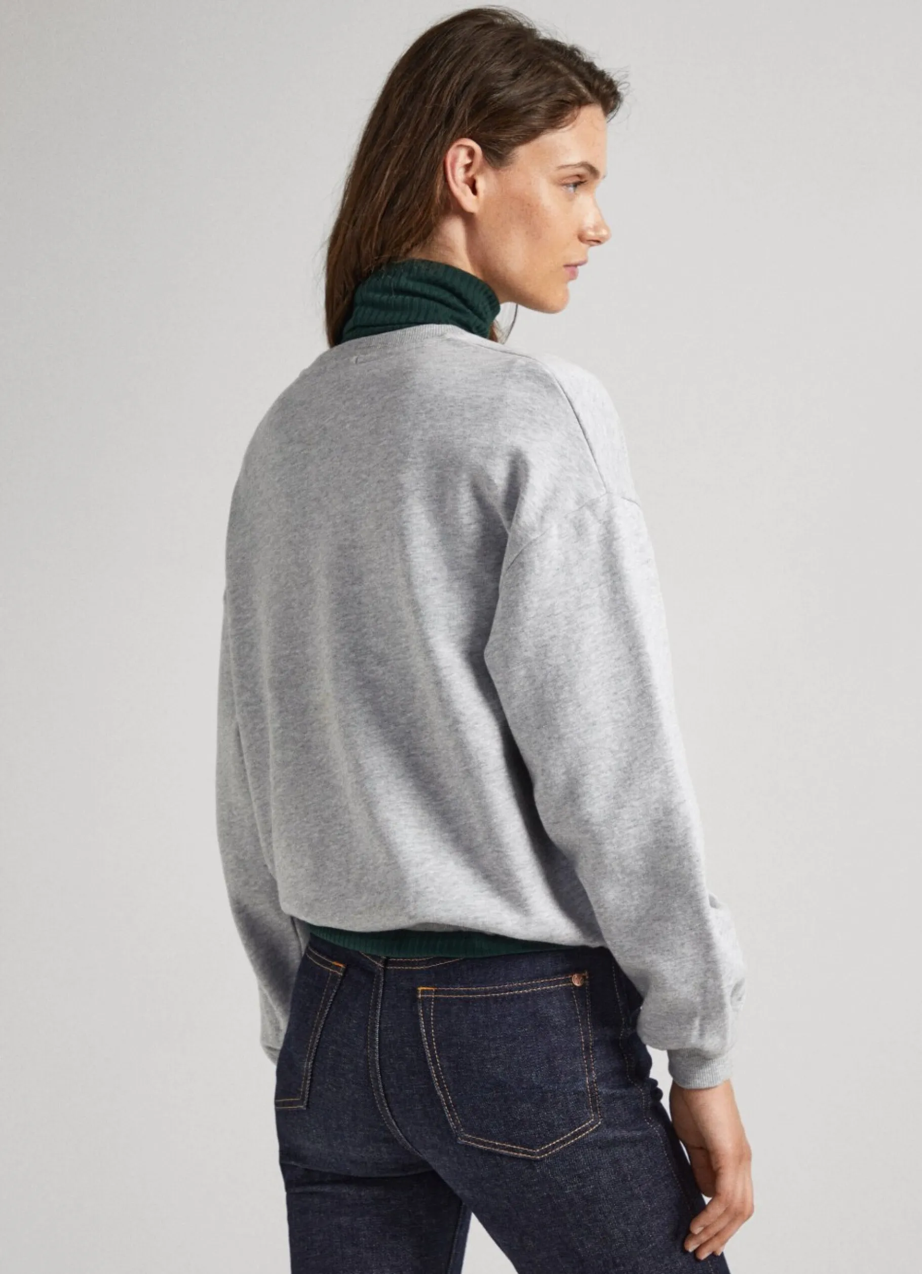 Women Pepe Jeans Sweatshirt W/ Embroidered Logo