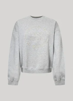 Women Pepe Jeans Sweatshirt W/ Embroidered Logo