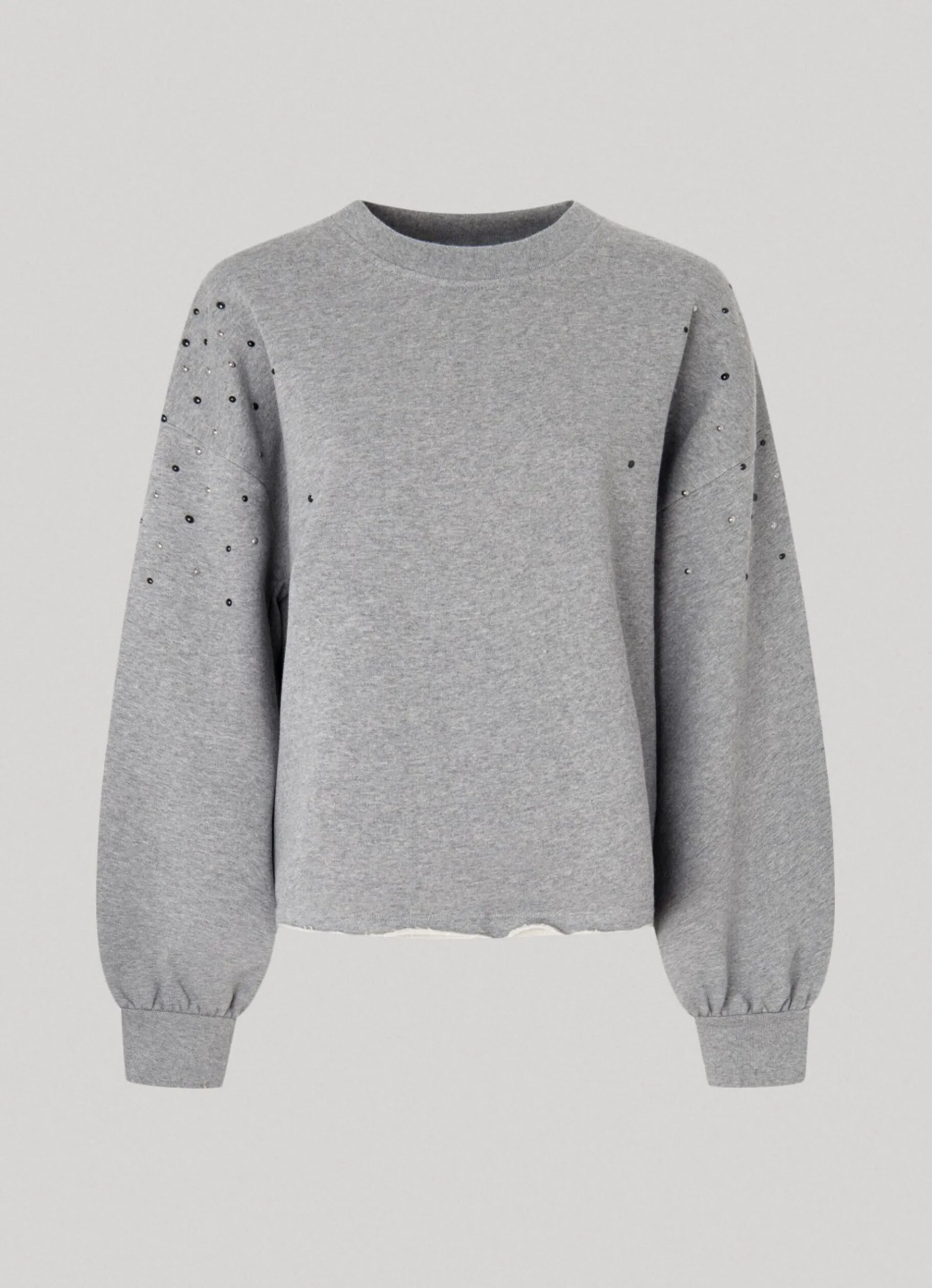 Women Pepe Jeans Sweatshirt W/ Gemstone Beading