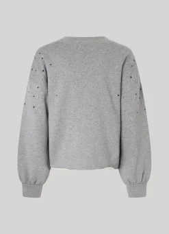 Women Pepe Jeans Sweatshirt W/ Gemstone Beading