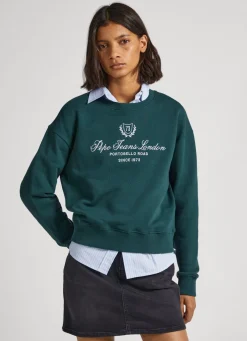 Women Pepe Jeans Sweatshirt W/ Printed Logo