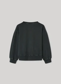 Girl Pepe Jeans Sweatshirt W/ Rock Themed Logo