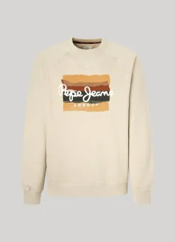 Men Pepe Jeans Sweatshirt With Printed Logo