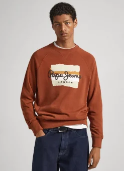 Men Pepe Jeans Sweatshirt With Printed Logo