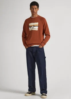 Men Pepe Jeans Sweatshirt With Printed Logo