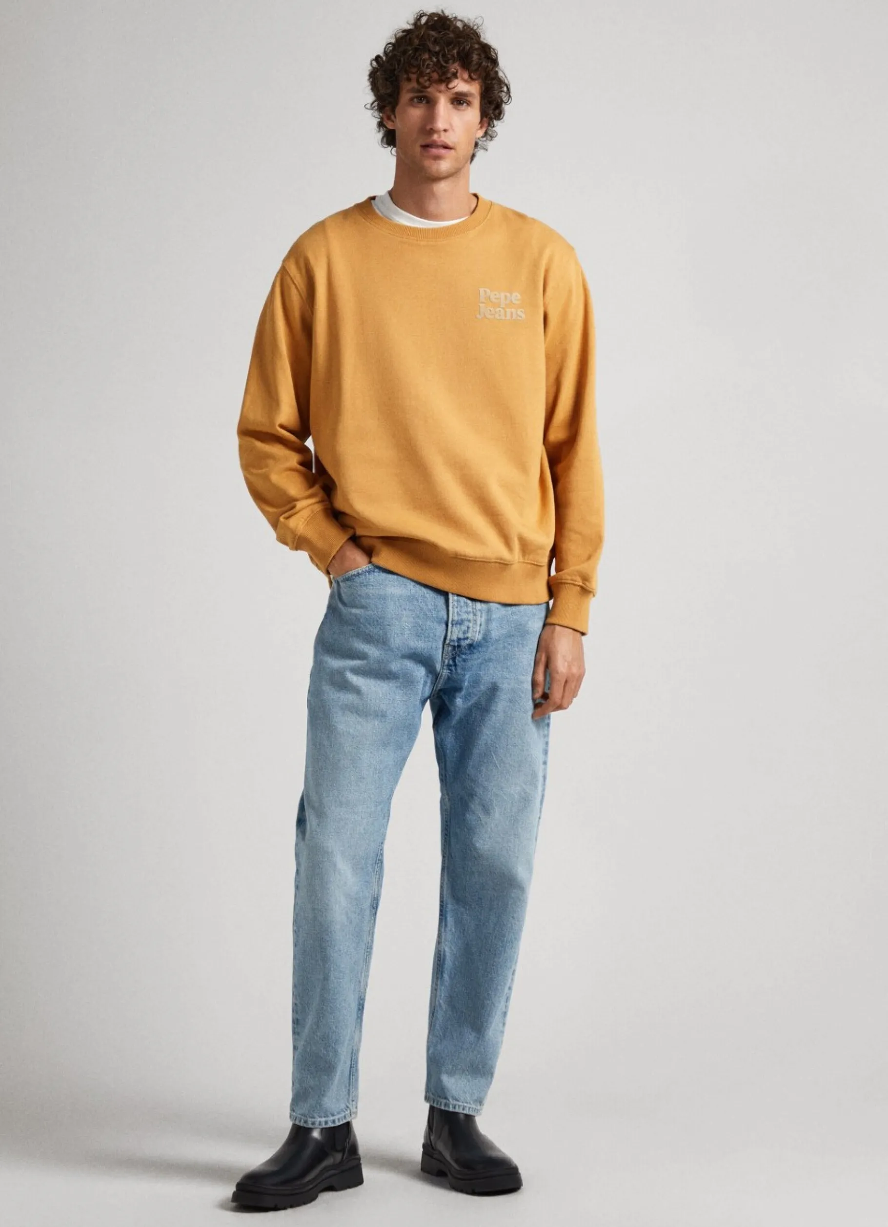 Men Pepe Jeans Sweatshirt With Printed Logo