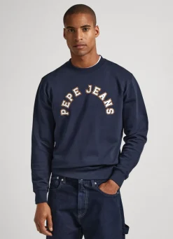 Men Pepe Jeans Sweatshirt With Printed Logo
