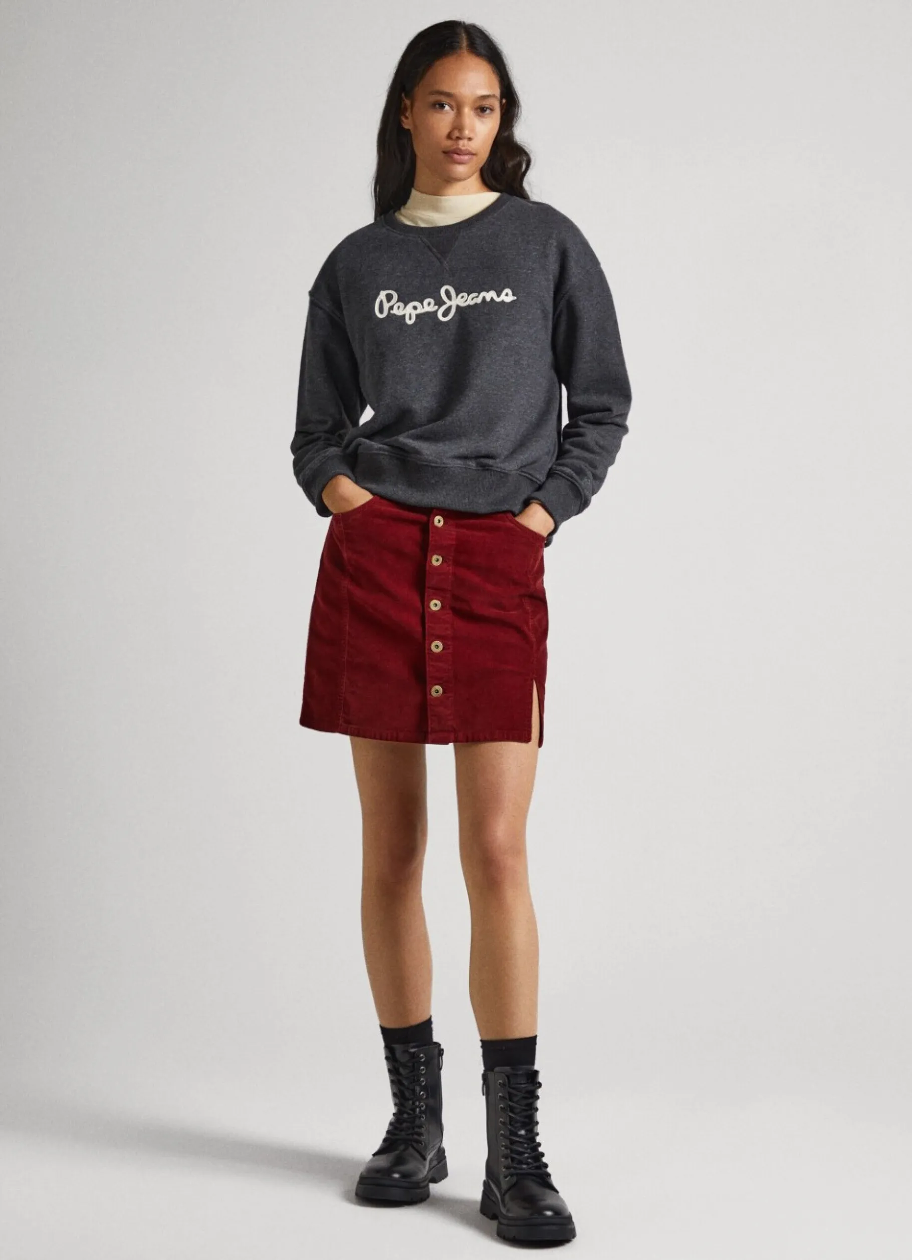 Women Pepe Jeans Sweatshirt With Printed Logo